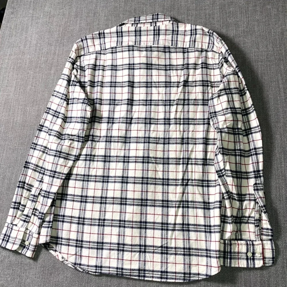 Banana Republic Flannel Shirt Mens XL Multicolor Plaid Standard Fit Button Up